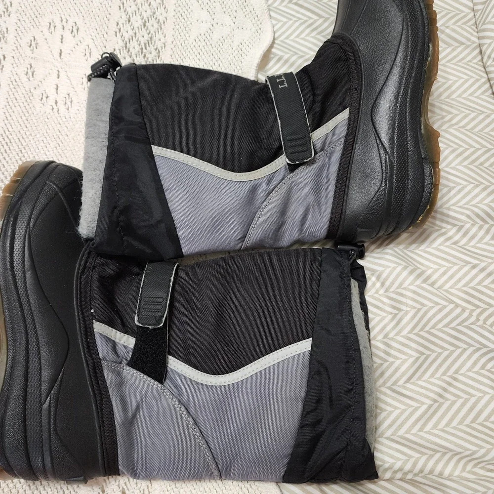 LL Bean Northwoods Kids Waterproof Winter Boots Size 3 Insulated Removable Liner